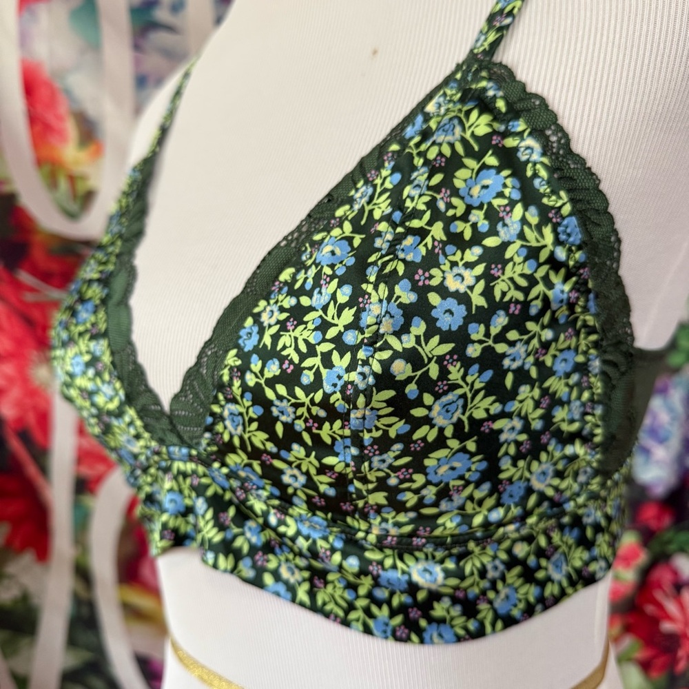 Aerie Shine Triangle Bralette- Like New